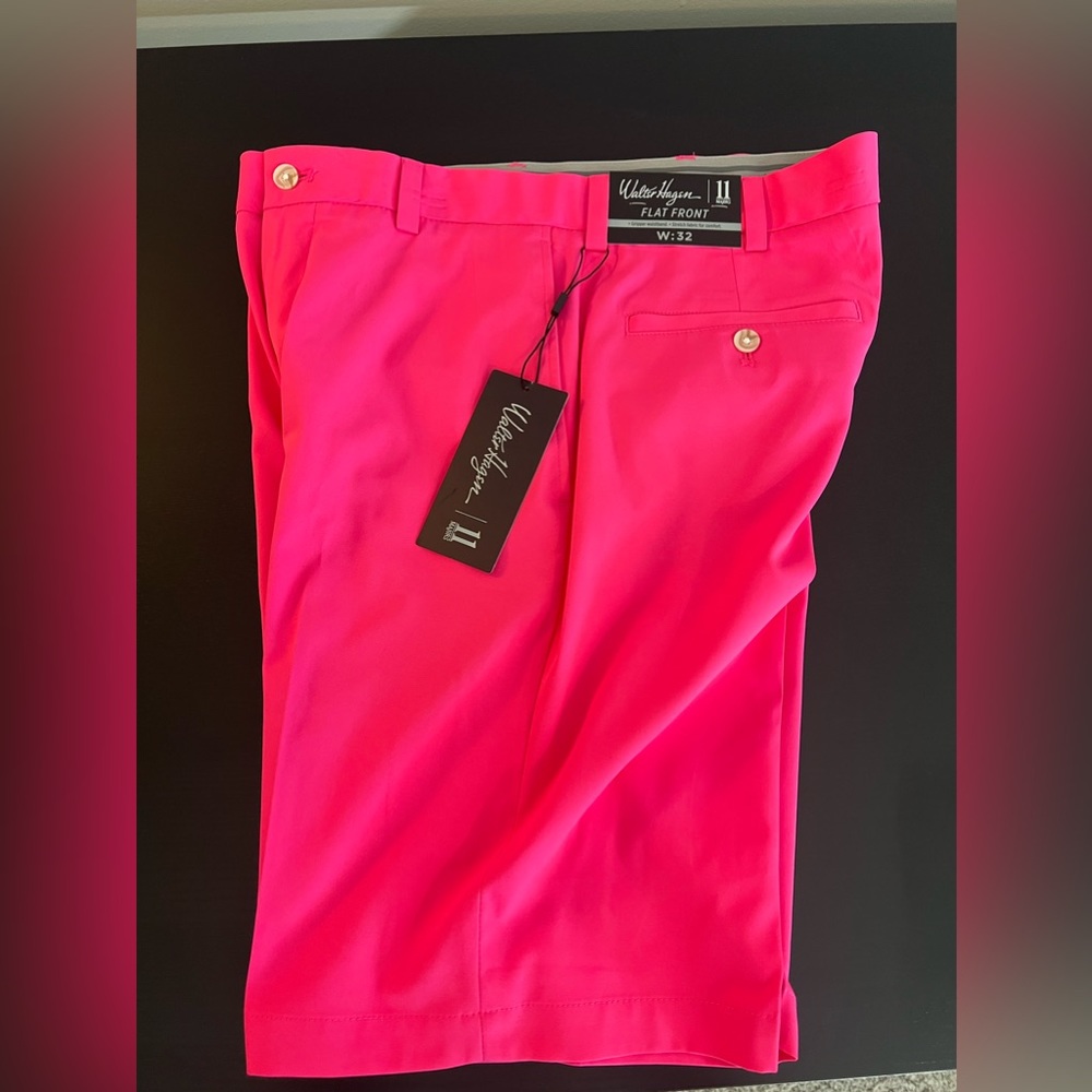 New! Never Worn/ Walter Hagen Pink Mens Golf Shorts